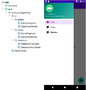 Navigation Drawer Activity.