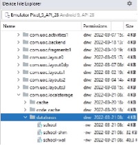 Location of the database in the filesystem.